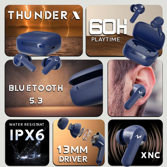 TEMPT Thunder X True Wireless Earbuds White