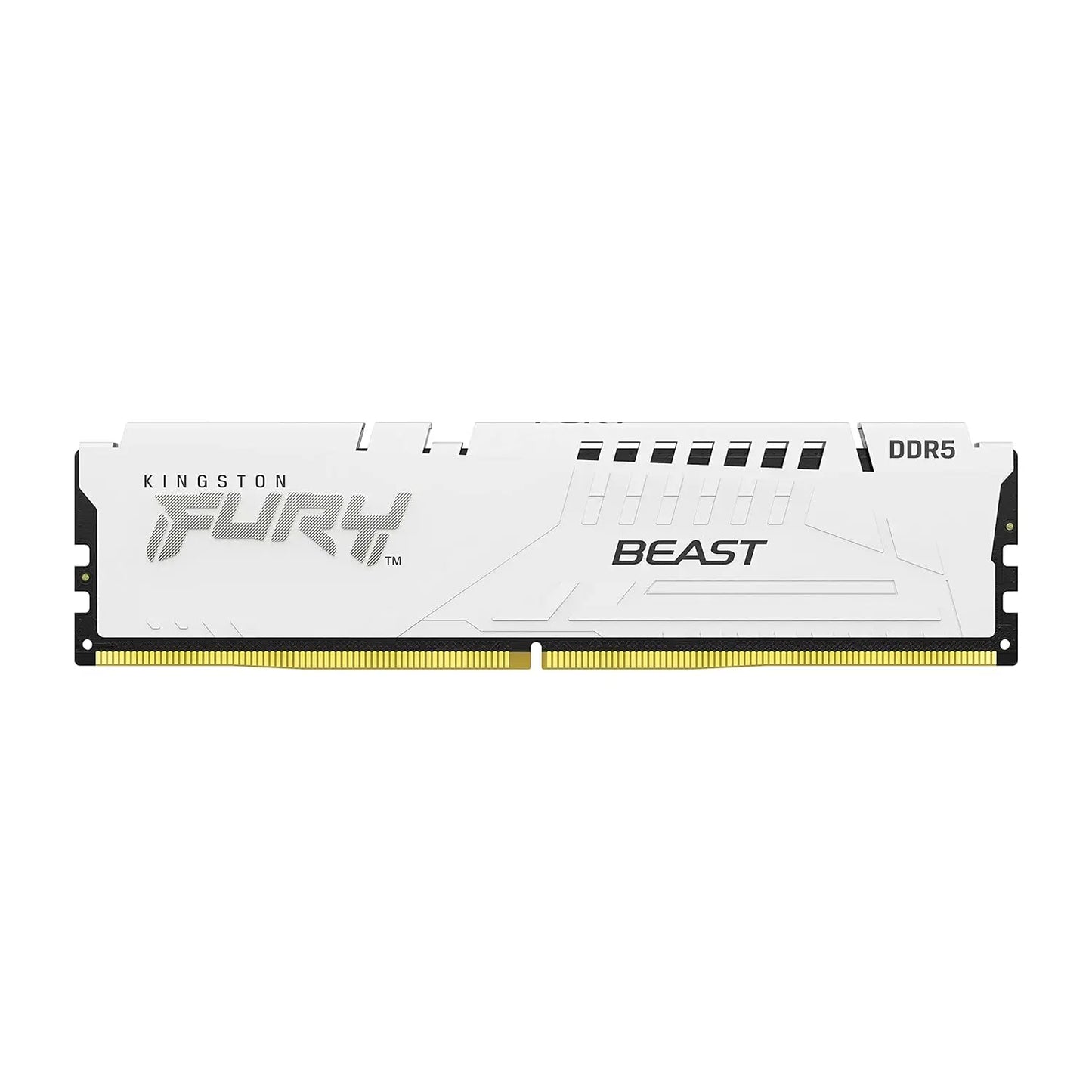 Kingston Fury Beast 16GB DDR5 RAM 5200MHz CL40 UDIMM Gaming Desktop Memory - White