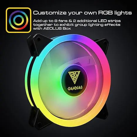 Gamdias CHIONE P2-360R AIO Liquid Cooler with Triple 120mm RGB Silent Fan and Remote Controller