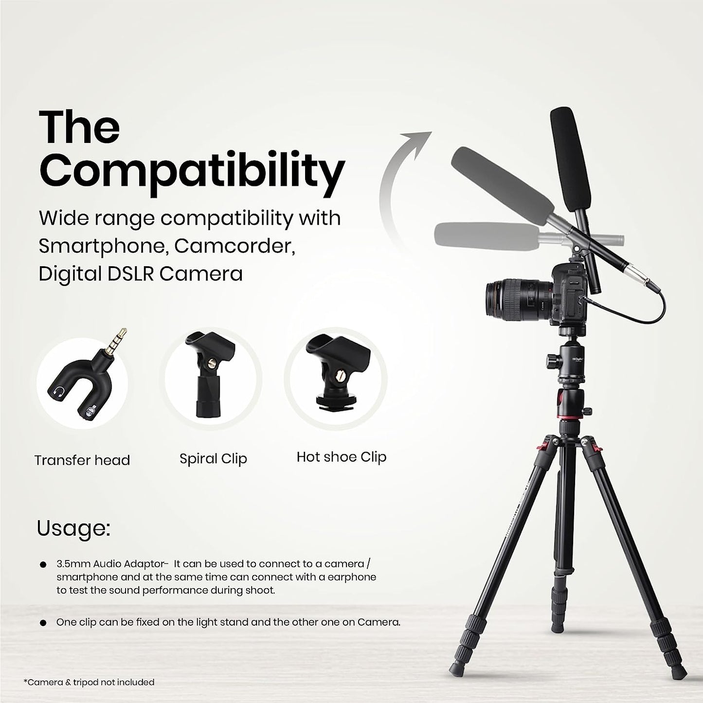 Digitek DM-201 Unidirectional Interview Microphone for Smartphone & DSLR Camera