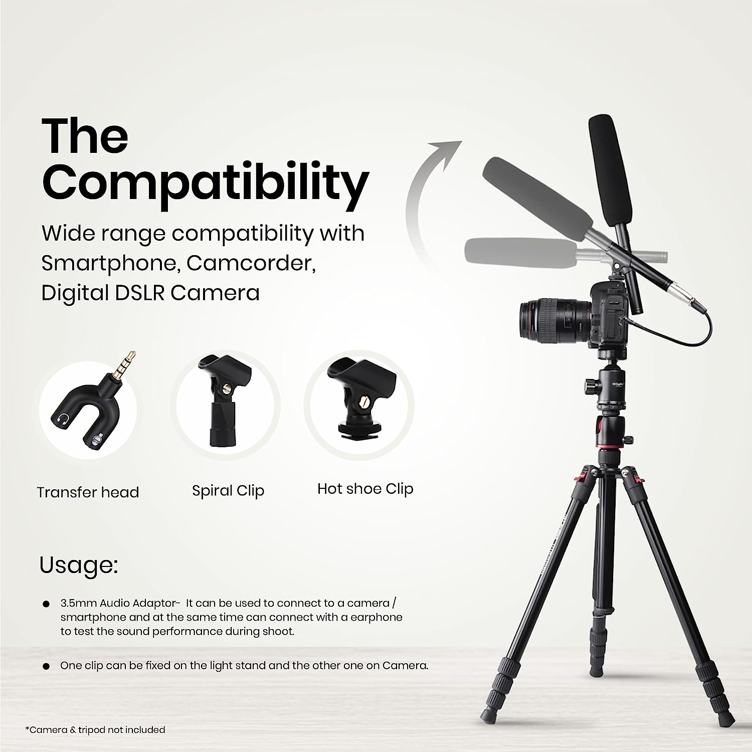 Digitek DM-201 Unidirectional Interview Microphone for Smartphone & DSLR Camera