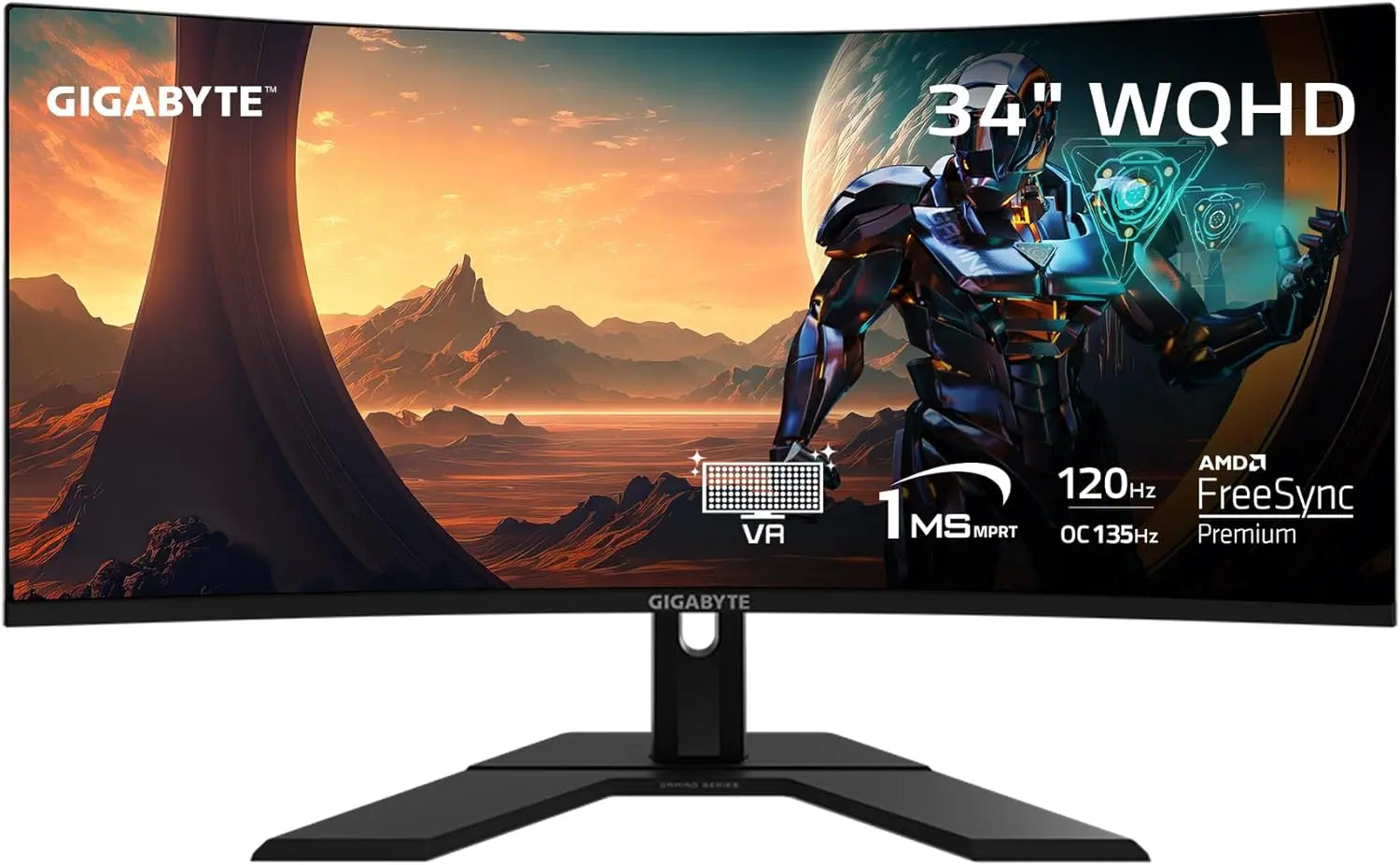GIGABYTE GS34WQC 34" 120Hz 1440P WQHD HDR Ready VA Panel Curved Gaming Monitor My Store