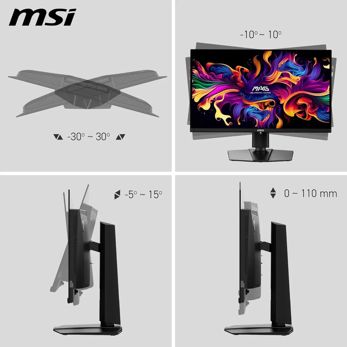 MSI MAG 321UP QD-OLED 31.5" 4K UHD 165Hz 0.3ms OLED Gaming Monitor My Store