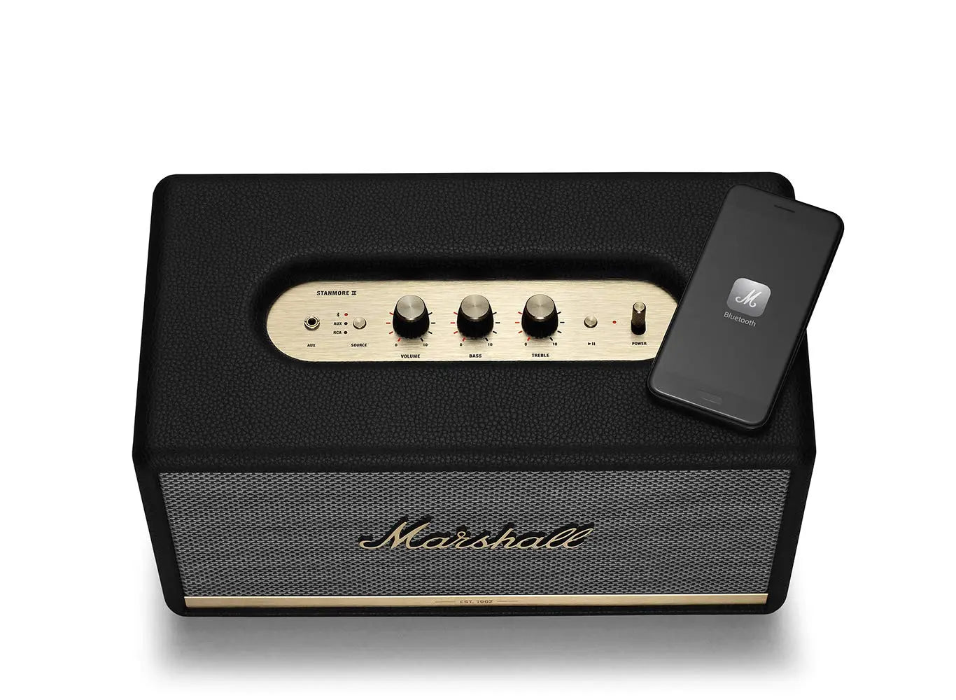 Marshall Stanmore II Wireless Bluetooth Powered Speaker (Black), 80 Watts