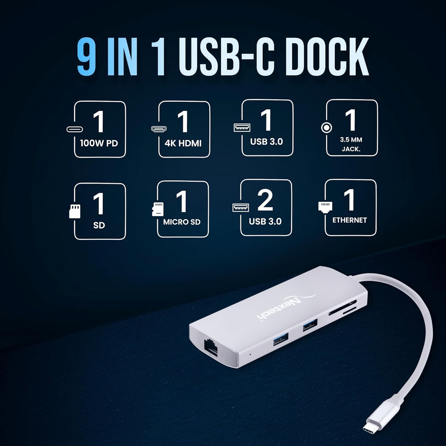 Nextech Type C 9 in 1 Dock Connector NA42C