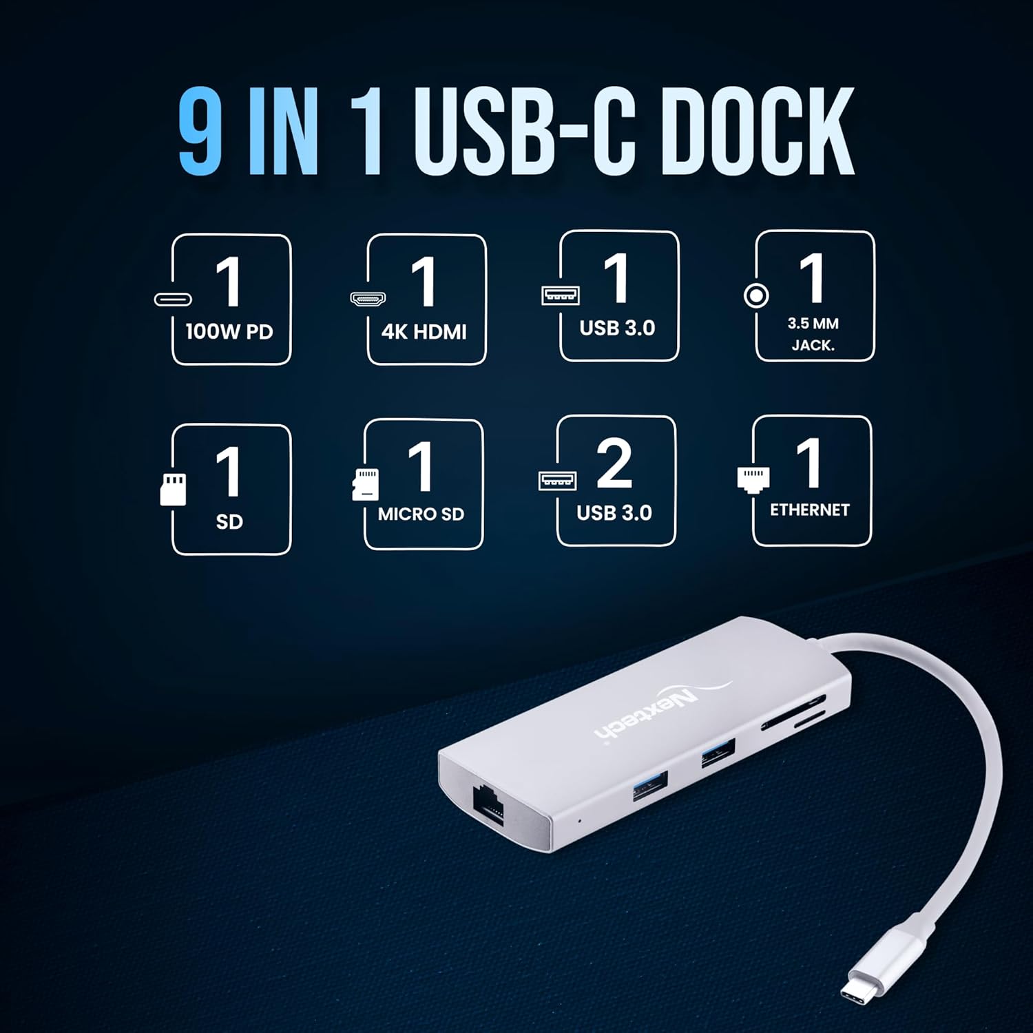 Nextech Type C 9 in 1 Dock Connector NA42C
