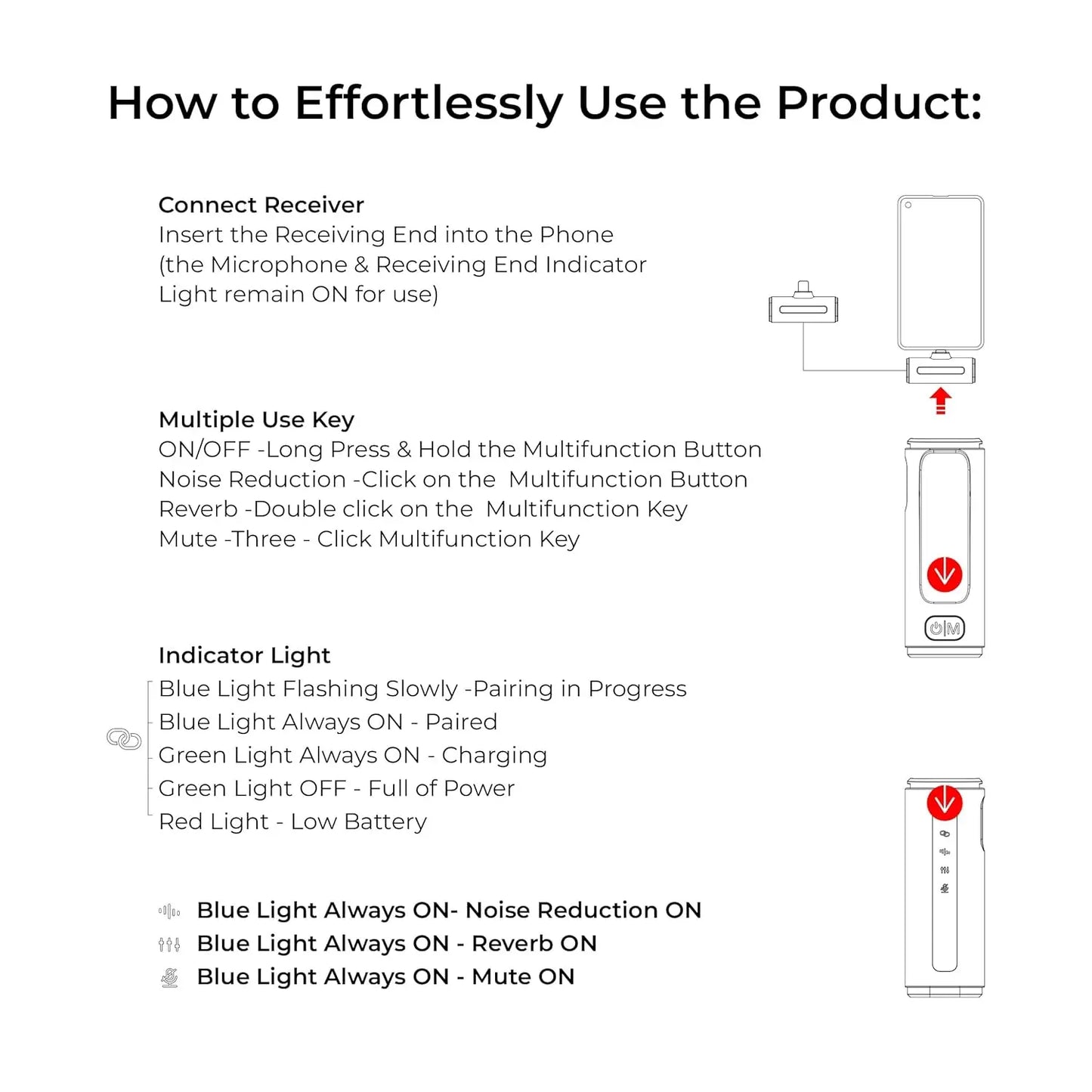 Digitek DWM-114 2-in-1 Wireless Microphone