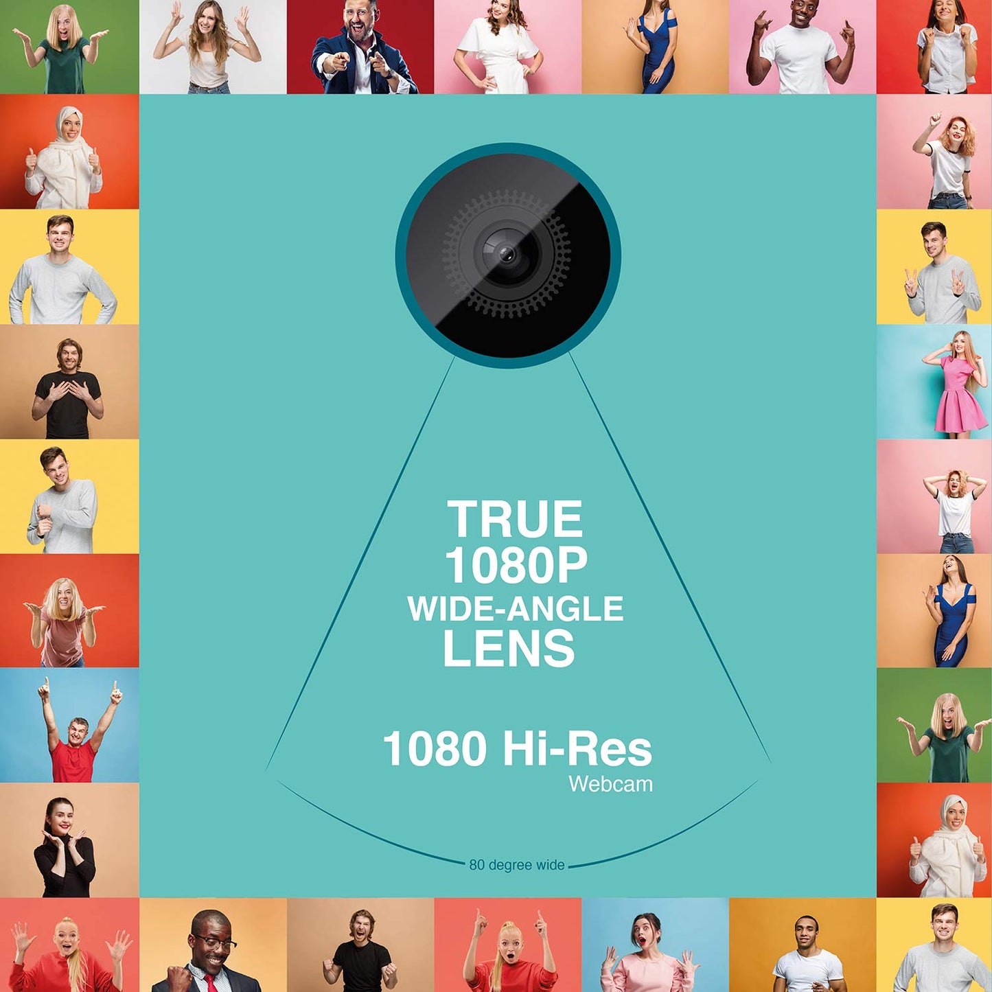 Fingers 1080 Hi-Res Webcam with 1080p