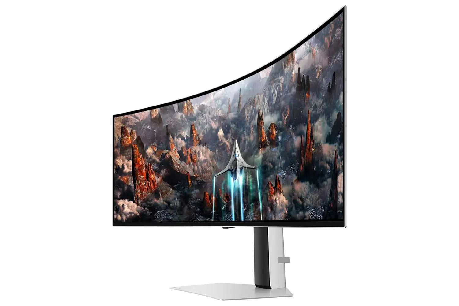 Samsung Odyssey G9 49" 240Hz 1440p Dual QHD OLED Panel HDR10 Ultrawide Curved Gaming Monitor with Speakers - Silver My Store