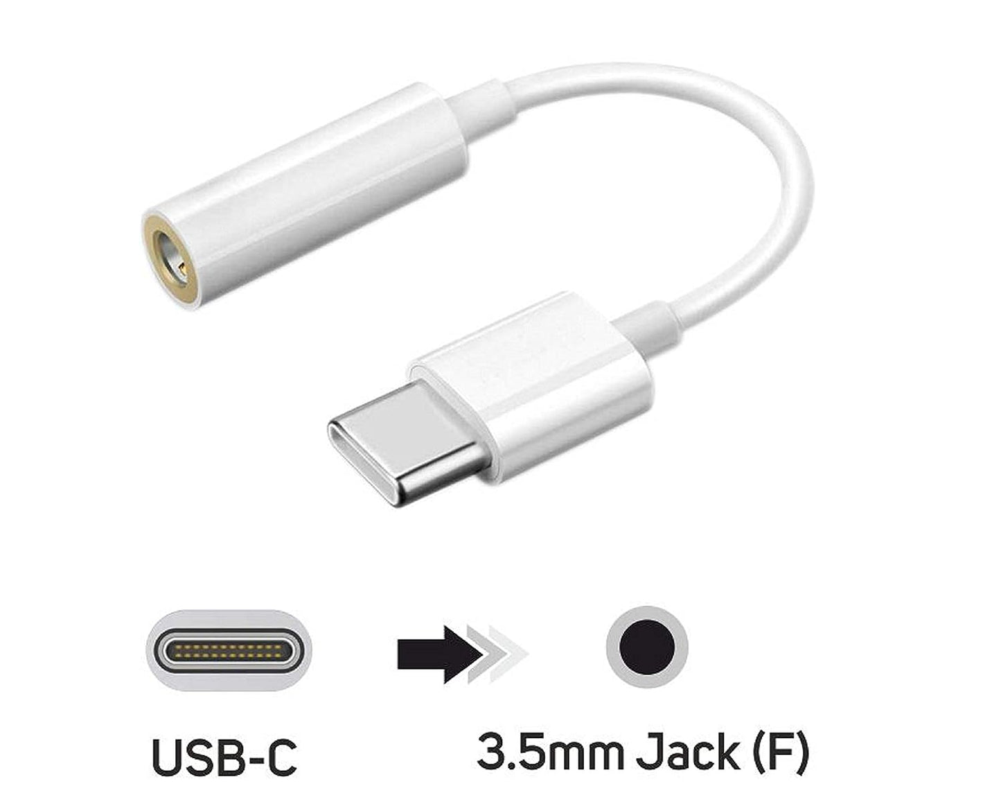 NexTech Type C To Aux Music Only Adaptor Analog NA1C