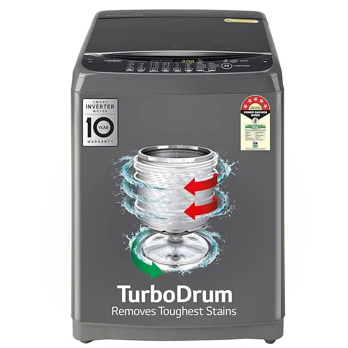 LG 7 Kg 5 Star Inverter TurboDrum Fully Automatic Top Loading Washing Machine (T70AJMB1Z.ABMQEIL) My Store