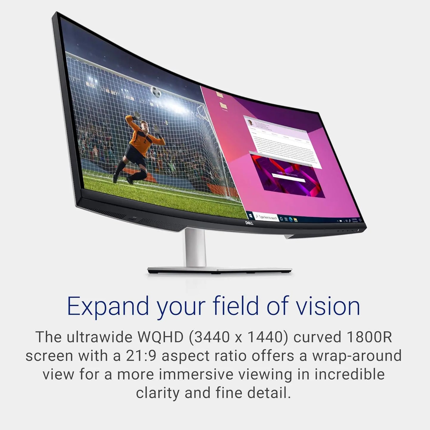 Dell S3423DWC 34" 100Hz 1440p WQHD VA Panel Curved Gaming Monitor with Dual Speakers My Store