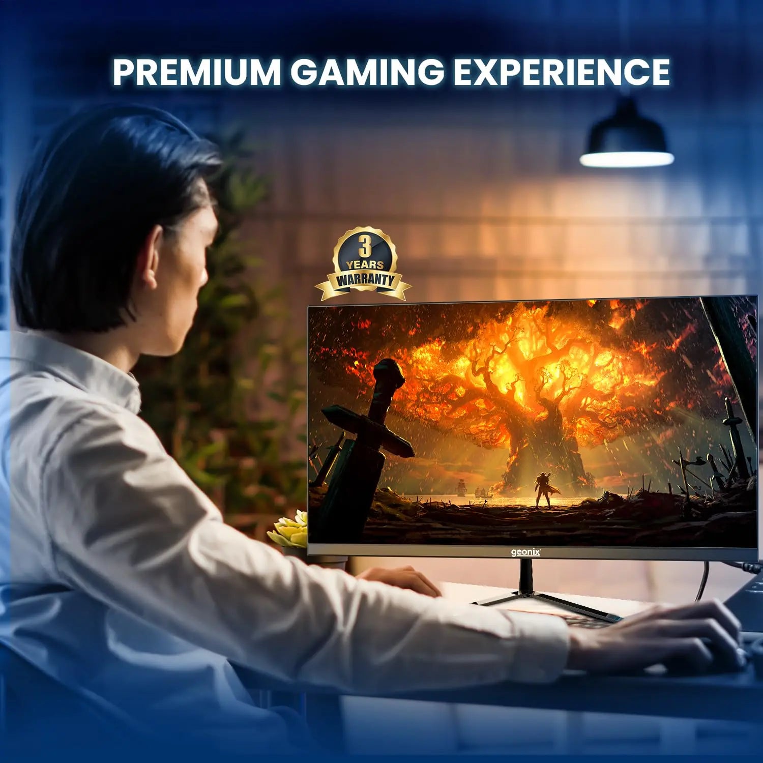 GEONIX 22 Inch Full HD IPS 75Hz 100% sRGB 178° Wide Viewing Angle PC Monitor My Store