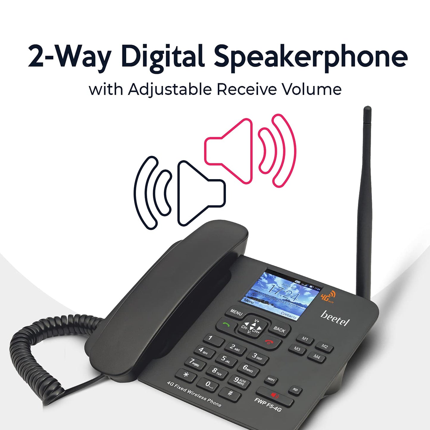 Beetel F5 4G Landline Phone Black