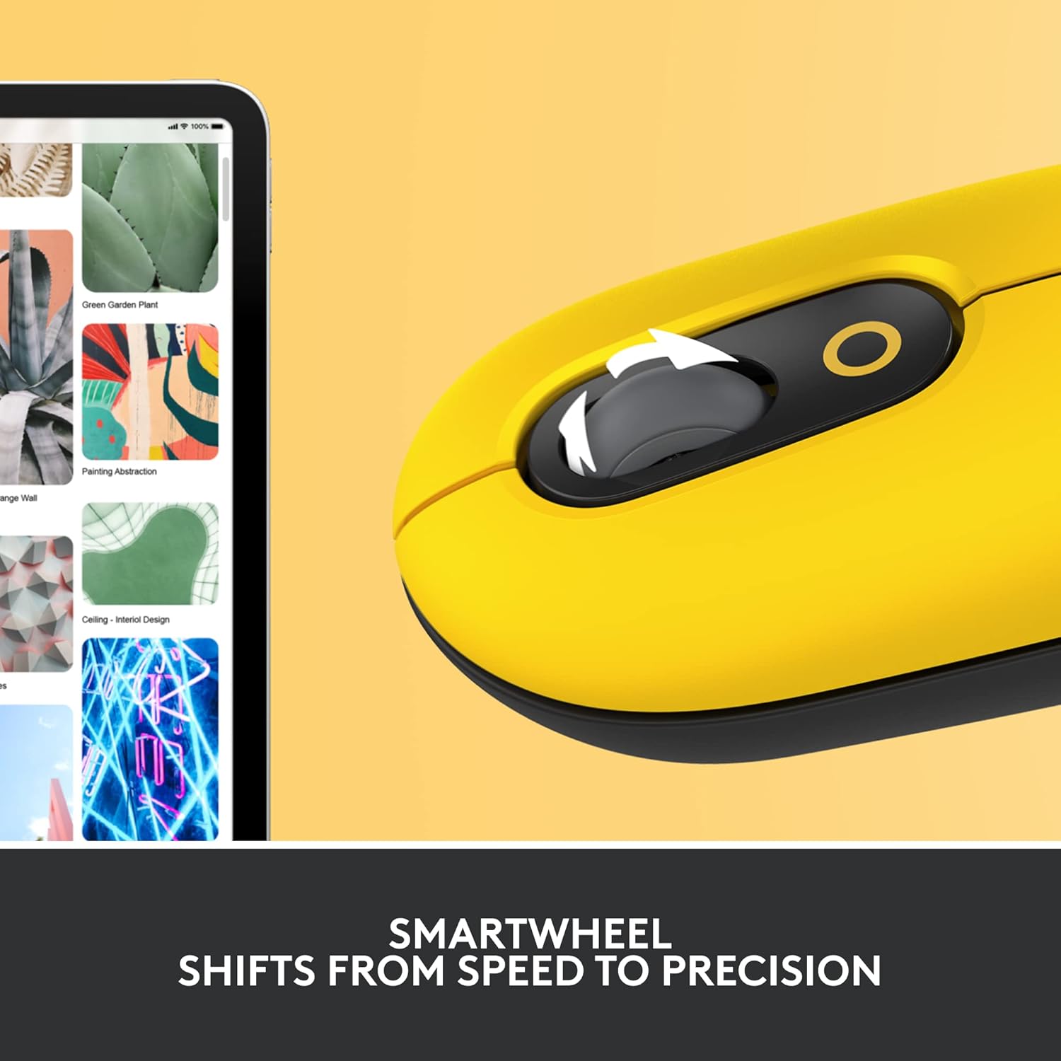 Logitech POP - Mouse customisable emoji  optical  4 buttons  wireless  Bluetooth 5.1   blast