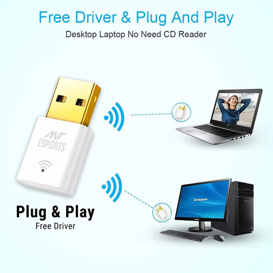 Ant Esports USB Wi-Fi Adapter 300 Mbps AE300D