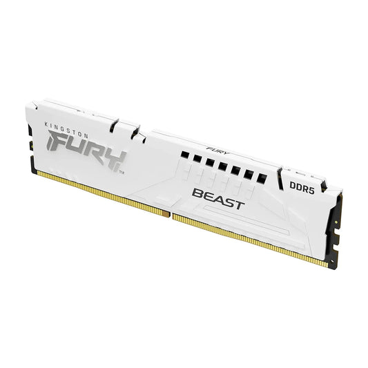 Kingston Fury Beast 16GB DDR5 6000MHz CL30 DIMM Desktop Gaming Memory - White