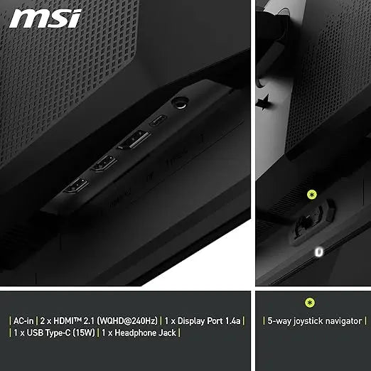 MSI MAG 271QPX QD-OLED E2 27" WQHD 240Hz 0.3ms Gaming Monitor My Store
