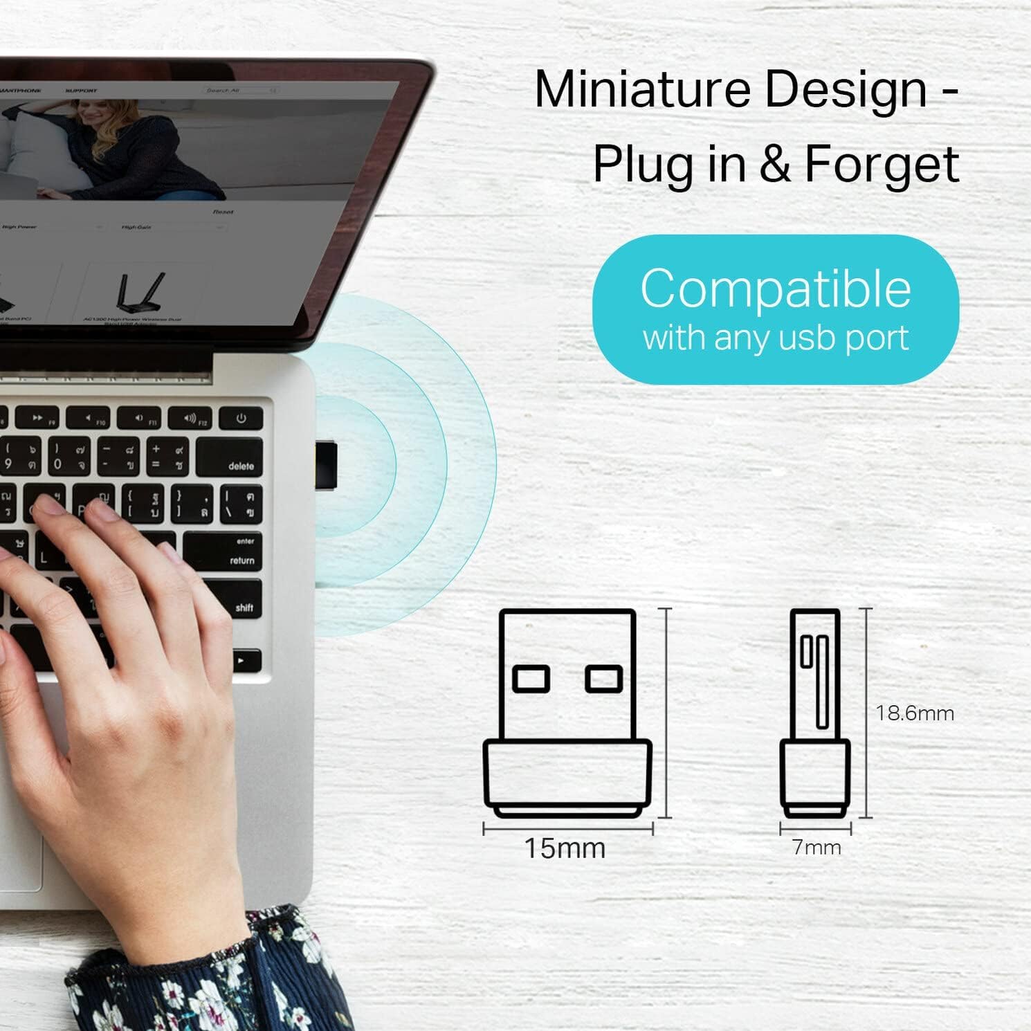 TP-Link Archer T2U Nano AC600 Nano Wireless USB Adapter