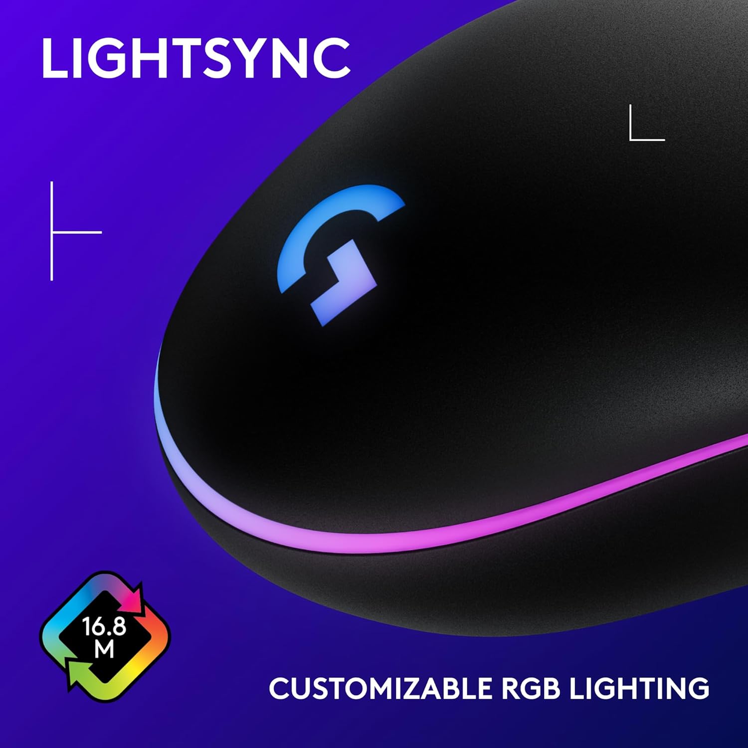 Logitech G203 LIGHTSYNC RGB Wired Gaming Mouse