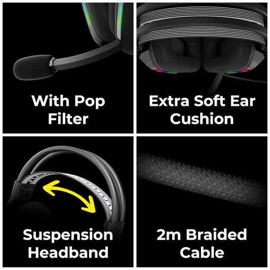 Zebronics Havoc Wired Gaming Headphone Black