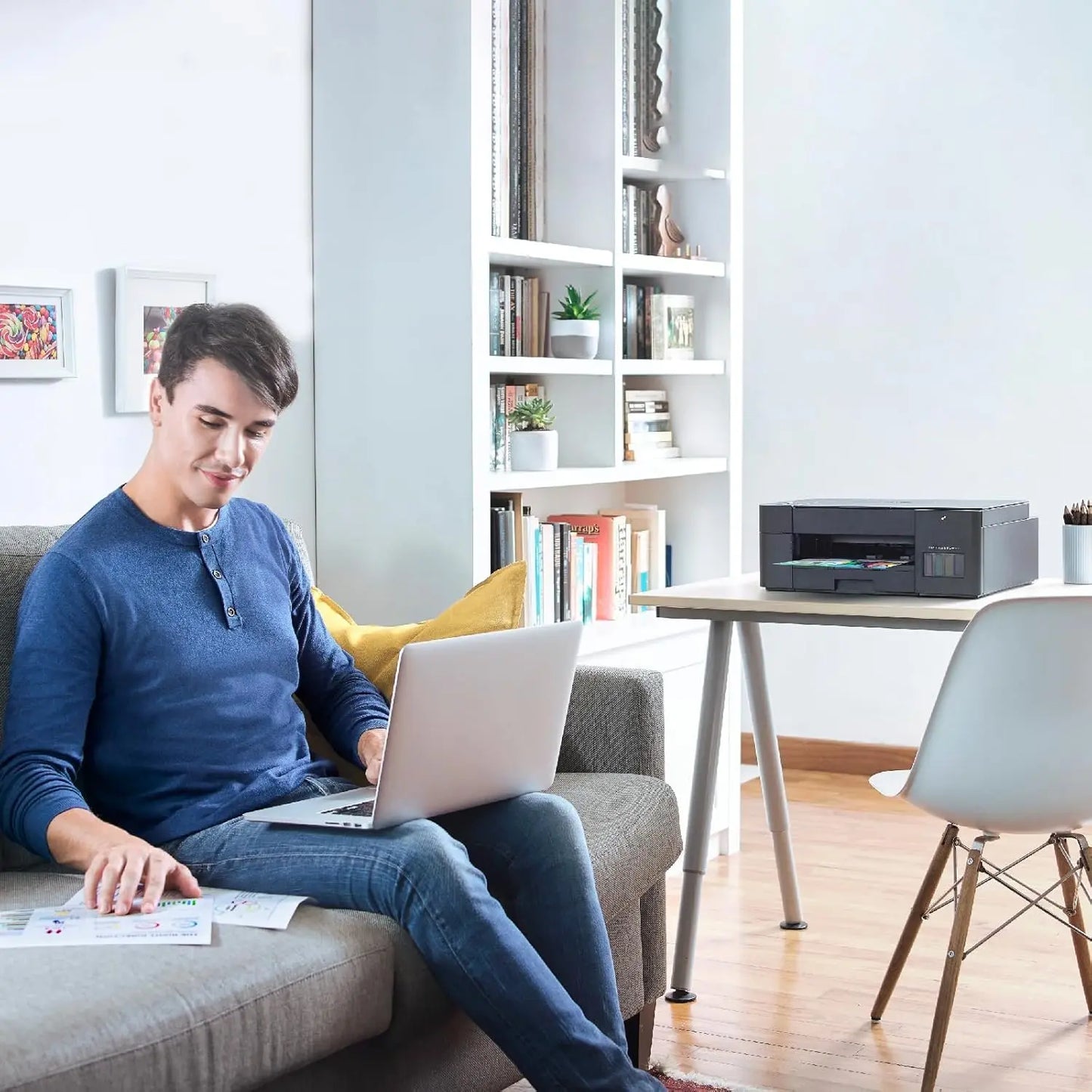 Brother Ink Tank Color Printer A4 DCP-T420W Print Scan Copy WIFI