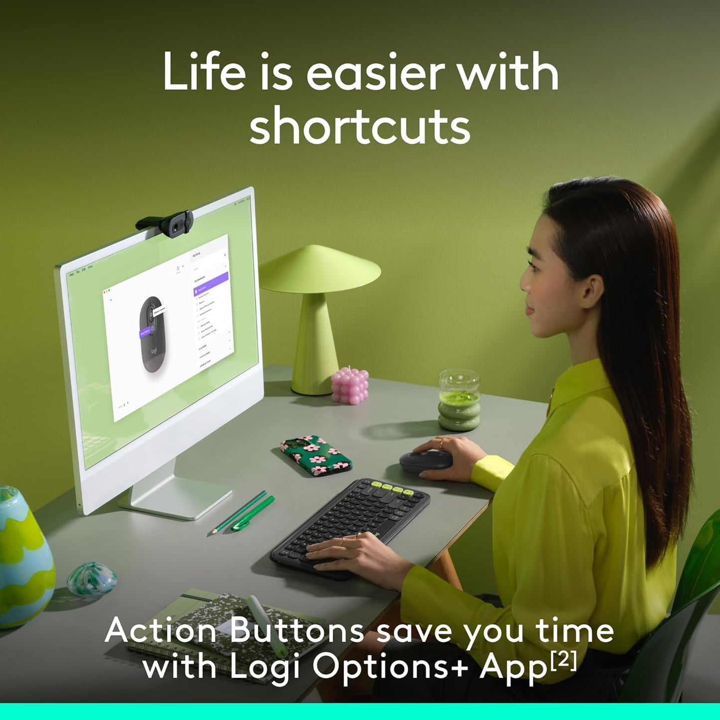 Logitech POP ICON Mouse, Compact and Portable Wireless Bluetooth Mouse