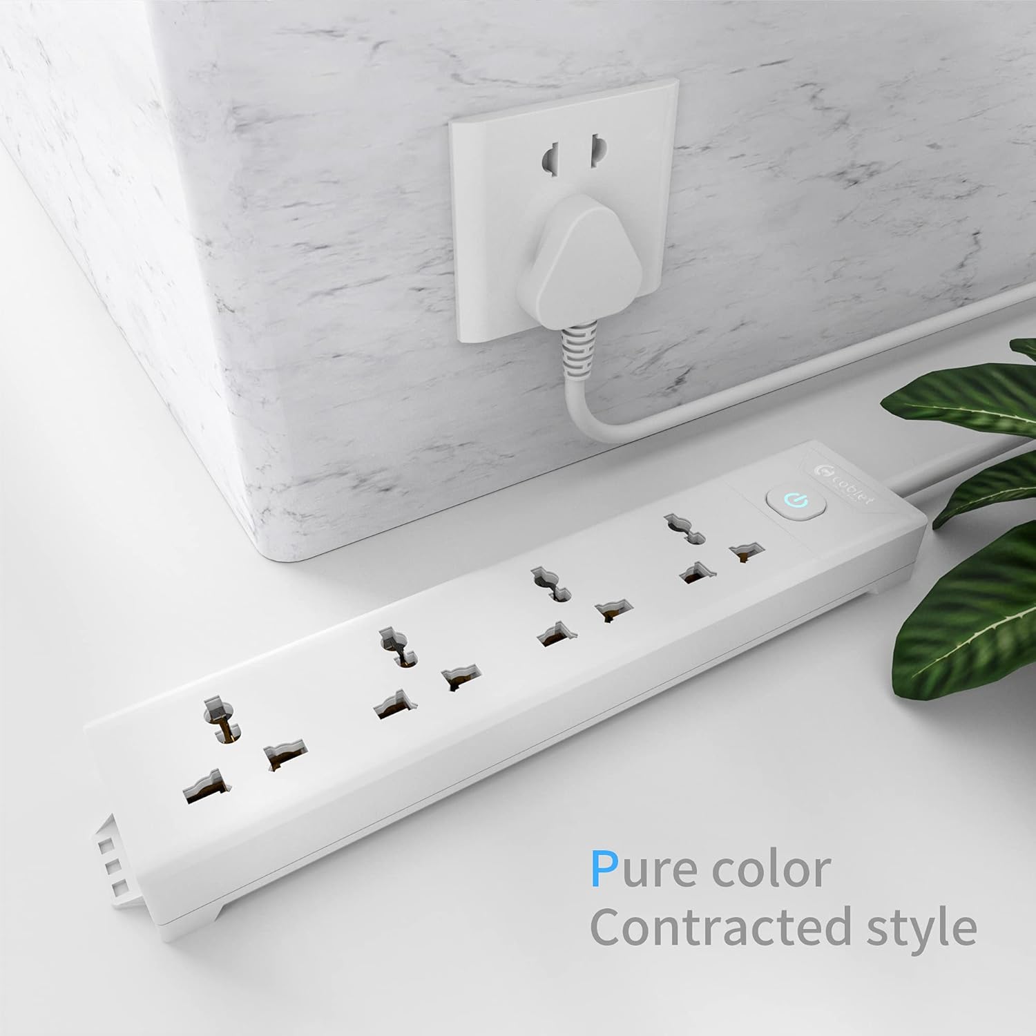 Cablet 4 Socket 1 Switch 4.5m Spike 4010-45