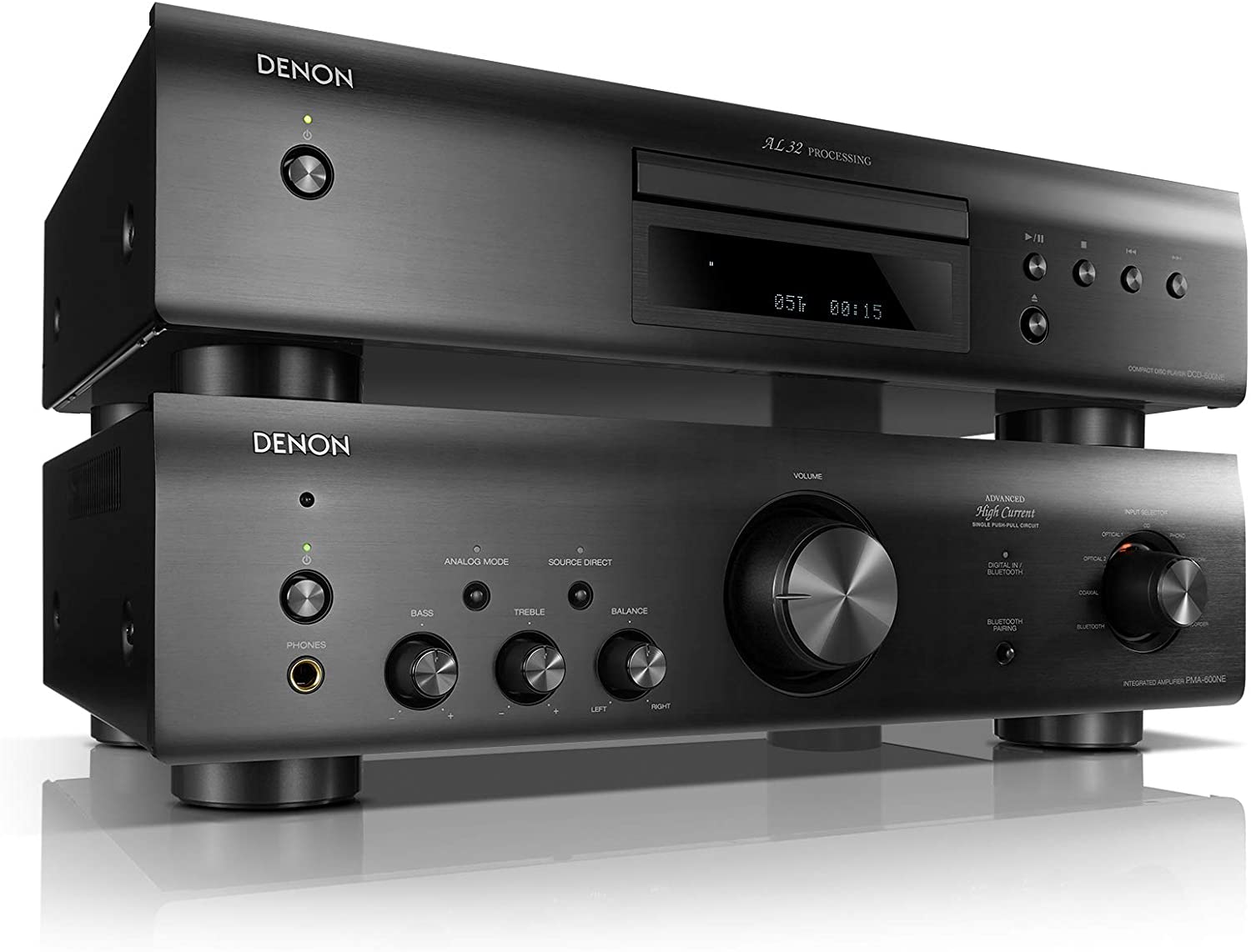 Denon PMA-600NE Stereo Integrated Amplifier  Bluetooth Connectivity  70W x 2 Channels  Built-in DAC and Phono Pre-Amp  Analog Mode  Advanced Ultra High Current Power