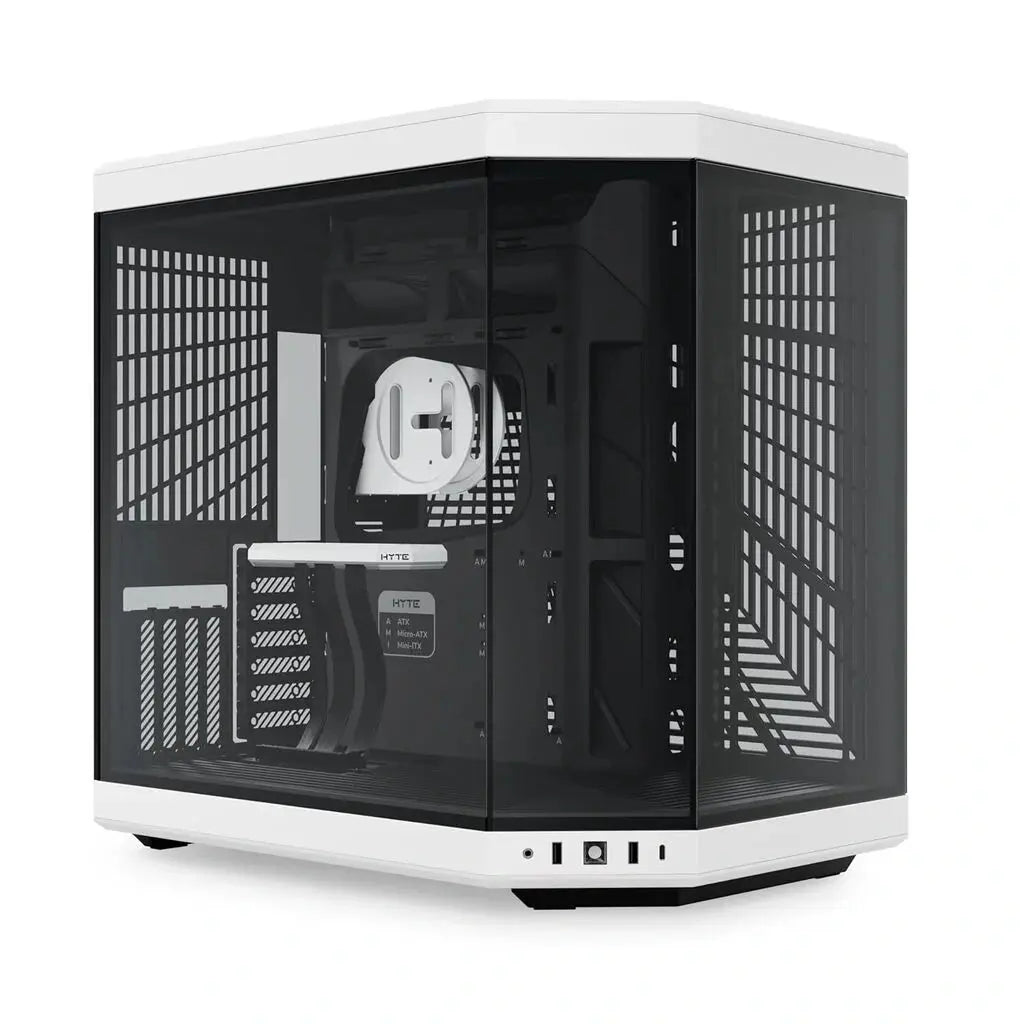 HYTE Y60 Premium Mid-Tower PC ATX Case with Panoramic Glass-(Black/White)