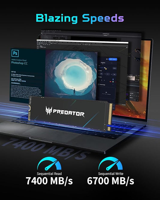 Acer Predator GM7000 4TB M.2 NVMe Gen4 Internal SSD
