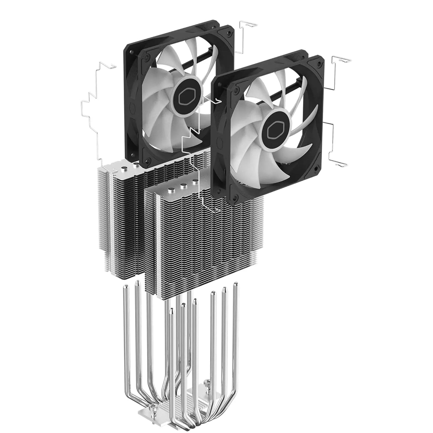 Cooler Master Hyper 620S ARGB Sync 120mm Dual Tower CPU Air Cooler - Black