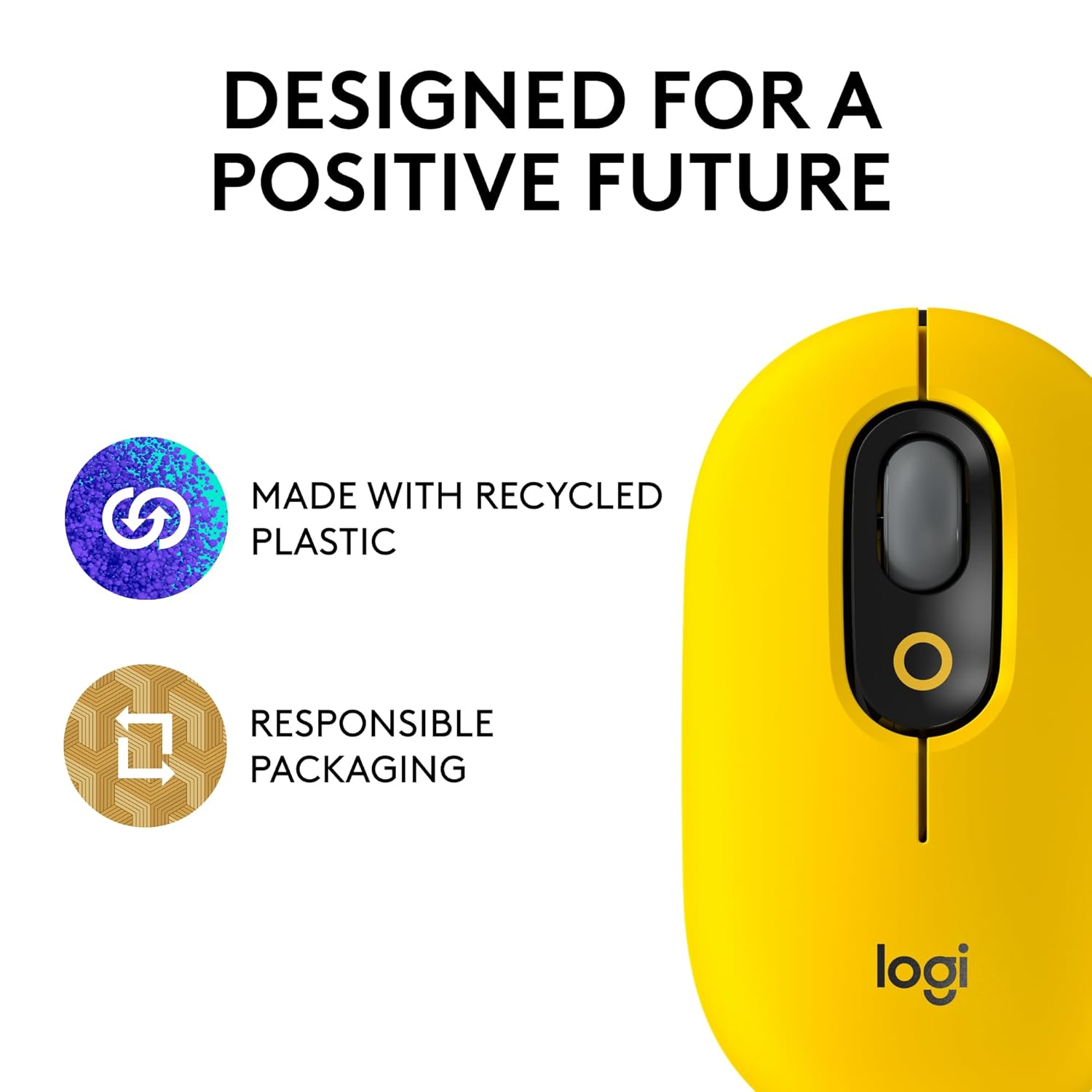 Logitech POP - Mouse customisable emoji  optical  4 buttons  wireless  Bluetooth 5.1   blast