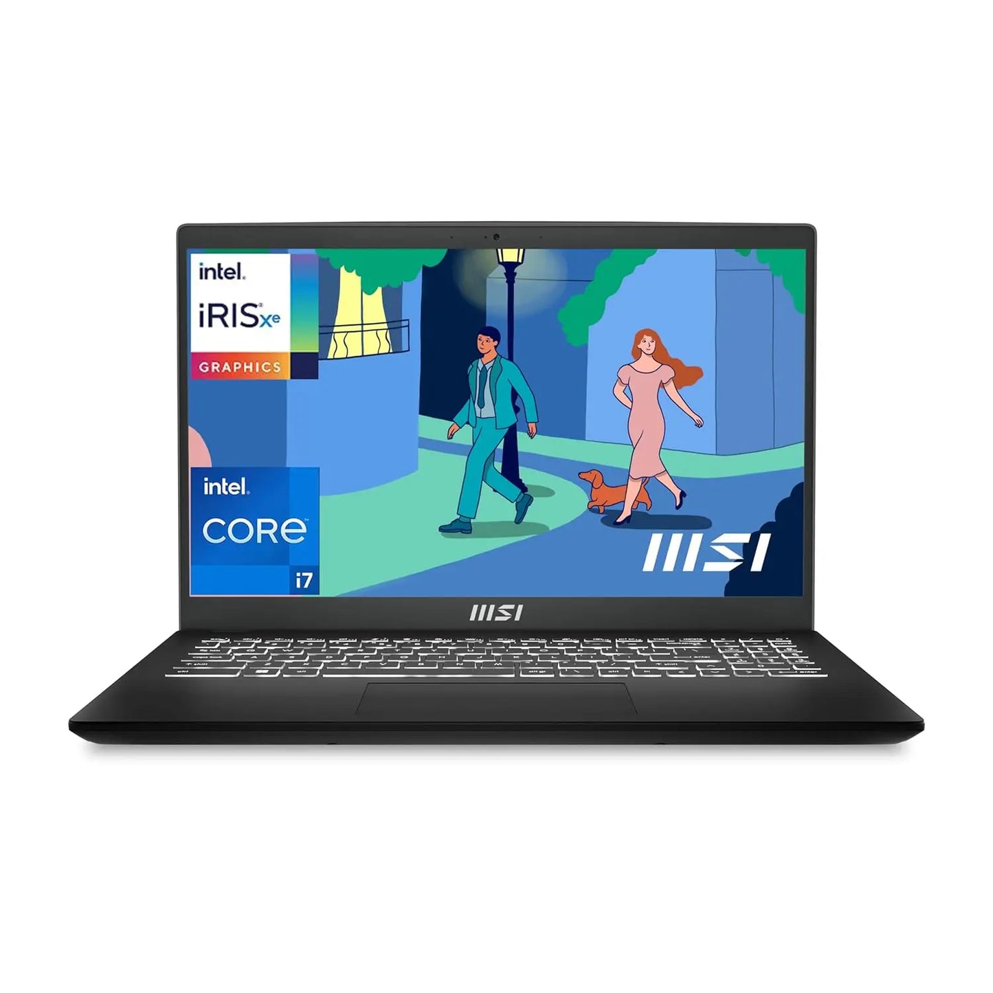 MSI Modern 15 15 B12MO-1006IN 12th Gen Intel Core i7 Processor/16GB Ram/512G SSD/Win11/Intel Iris Xe Graphics Card/Microsoft Office Home & Student 2021/Screen Inch 15.6/Black