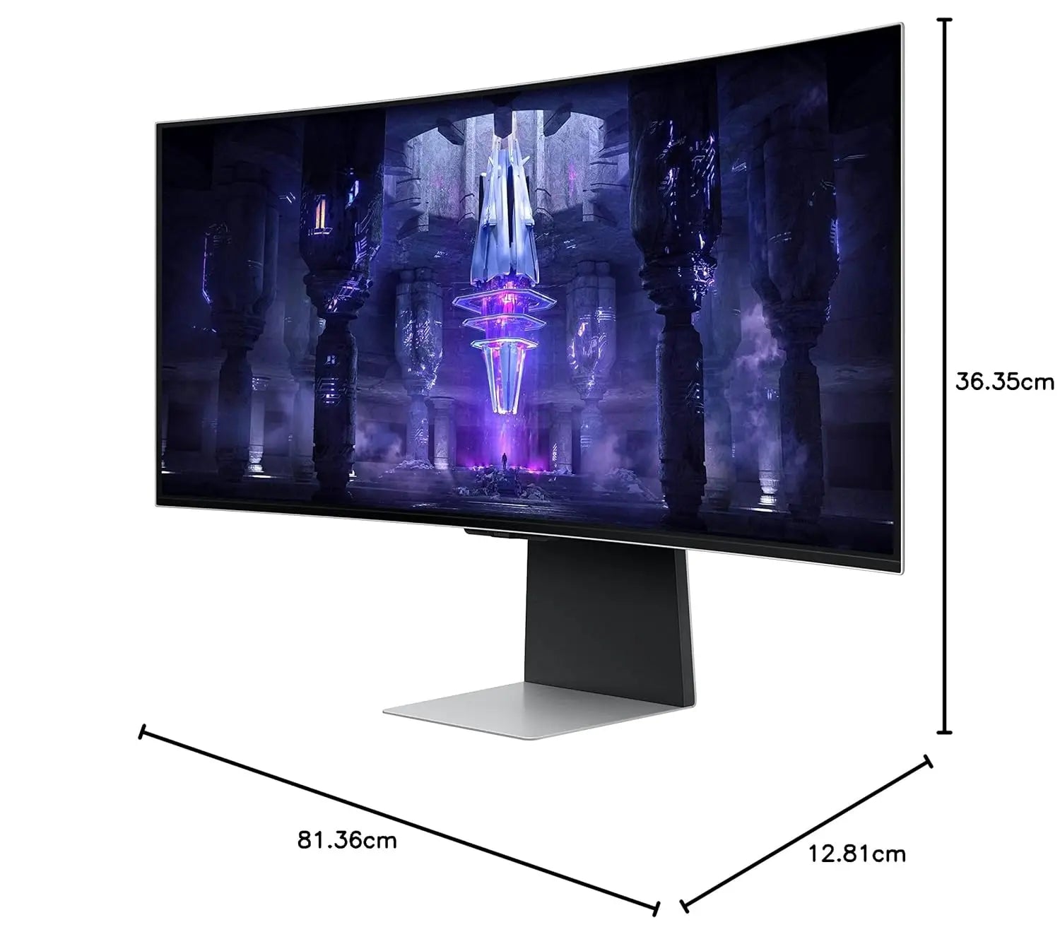 Samsung Odyssey BG850SW 34" 175Hz 1440p WQHD OLED Panel USB-C Curved Ultrawide Gaming Monitor with Speakers- Silver My Store