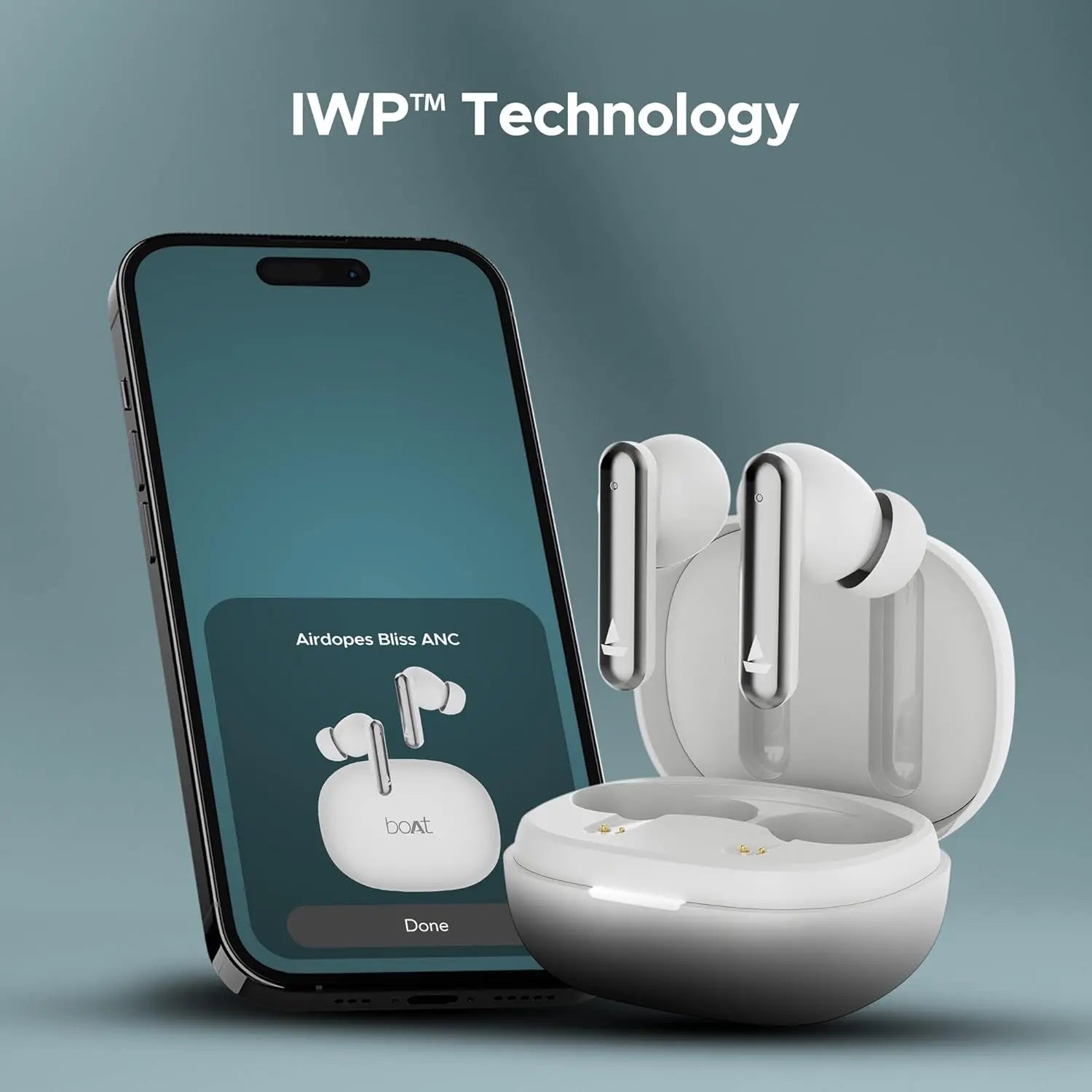 boAt Airdopes Bliss ANC in Ear TWS Earbuds (Pristine White) My Store