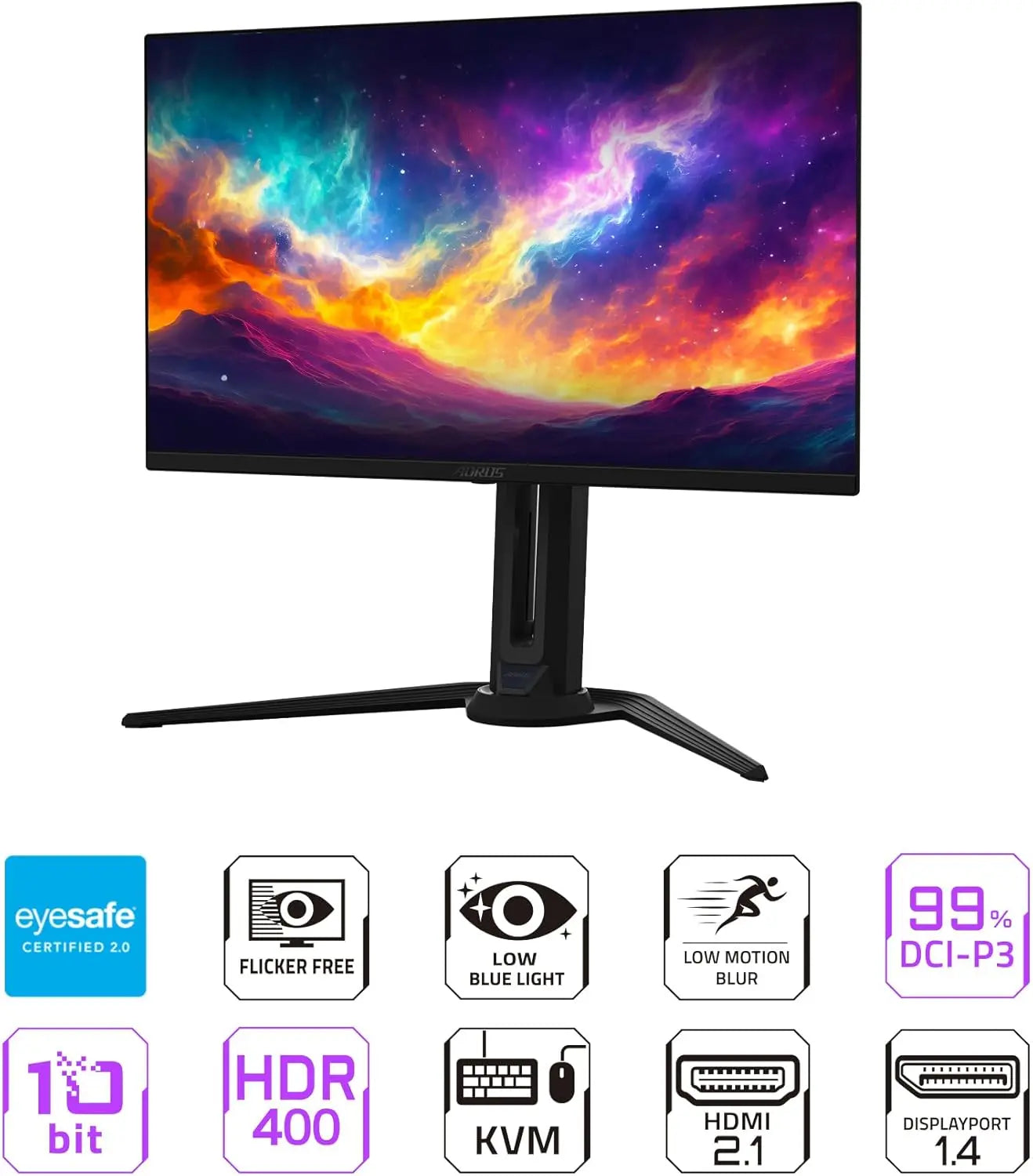 GIGABYTE AORUS FO27Q3 27" 360Hz 1440p QHD HDR Ready OLED Panel Gaming Monitor with Dual Speakers - Black My Store