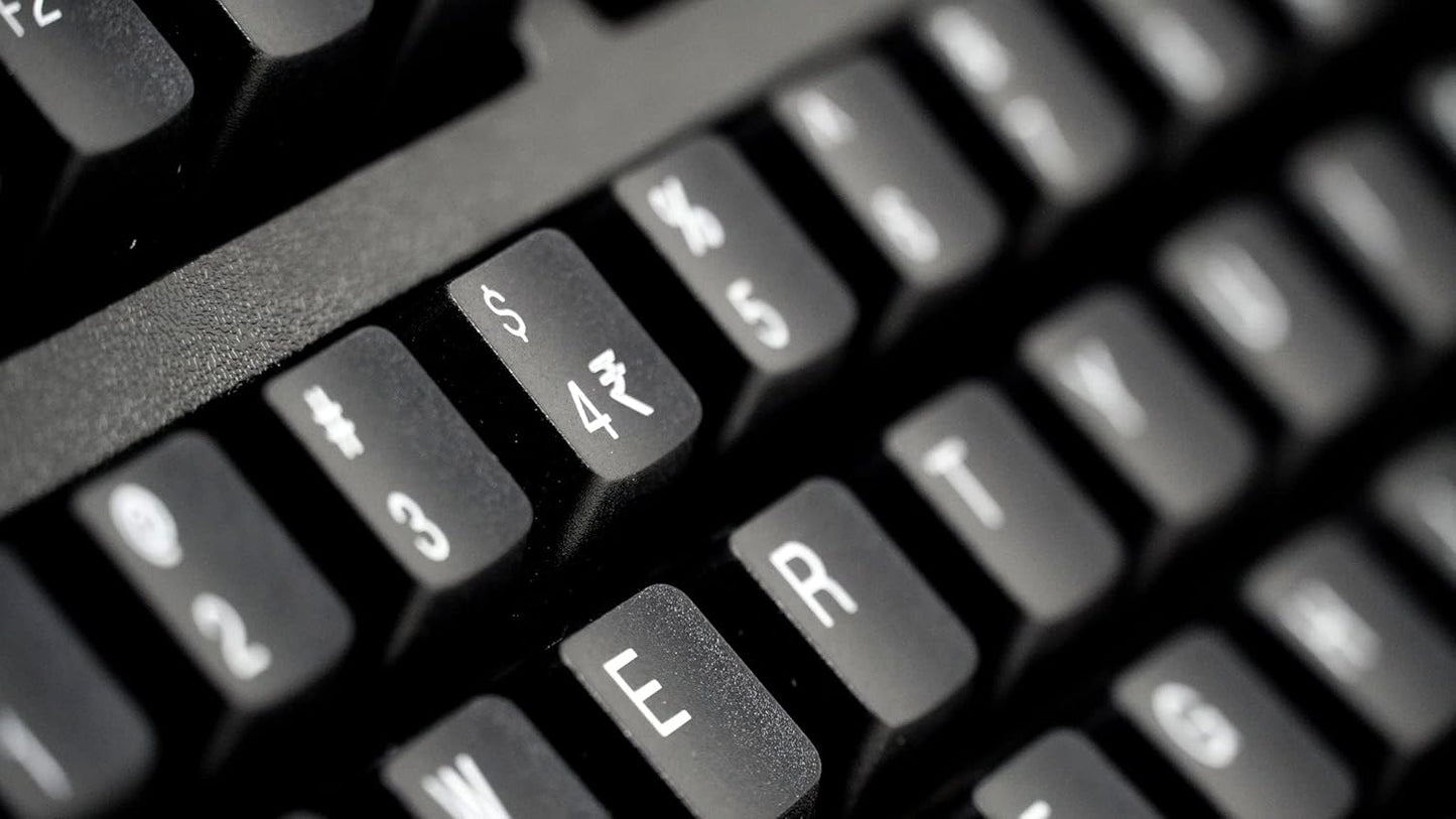 Tvs Gold Prime  Wired Keyboard Black