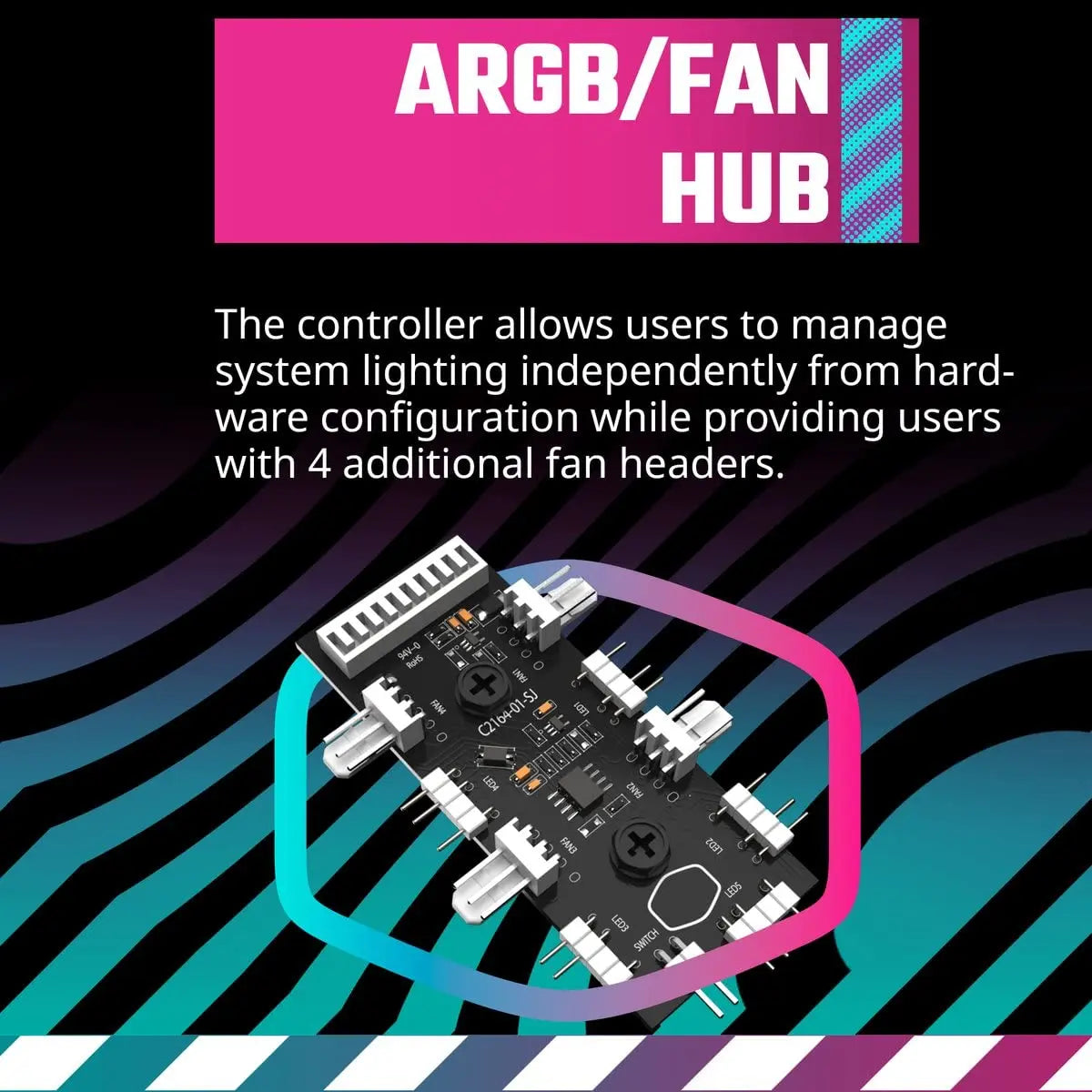 Cooler Master MasterBox MB520 Mesh ARGB E-ATX Mid-Tower Computer Cabinet with Pre-Installed Fans - White