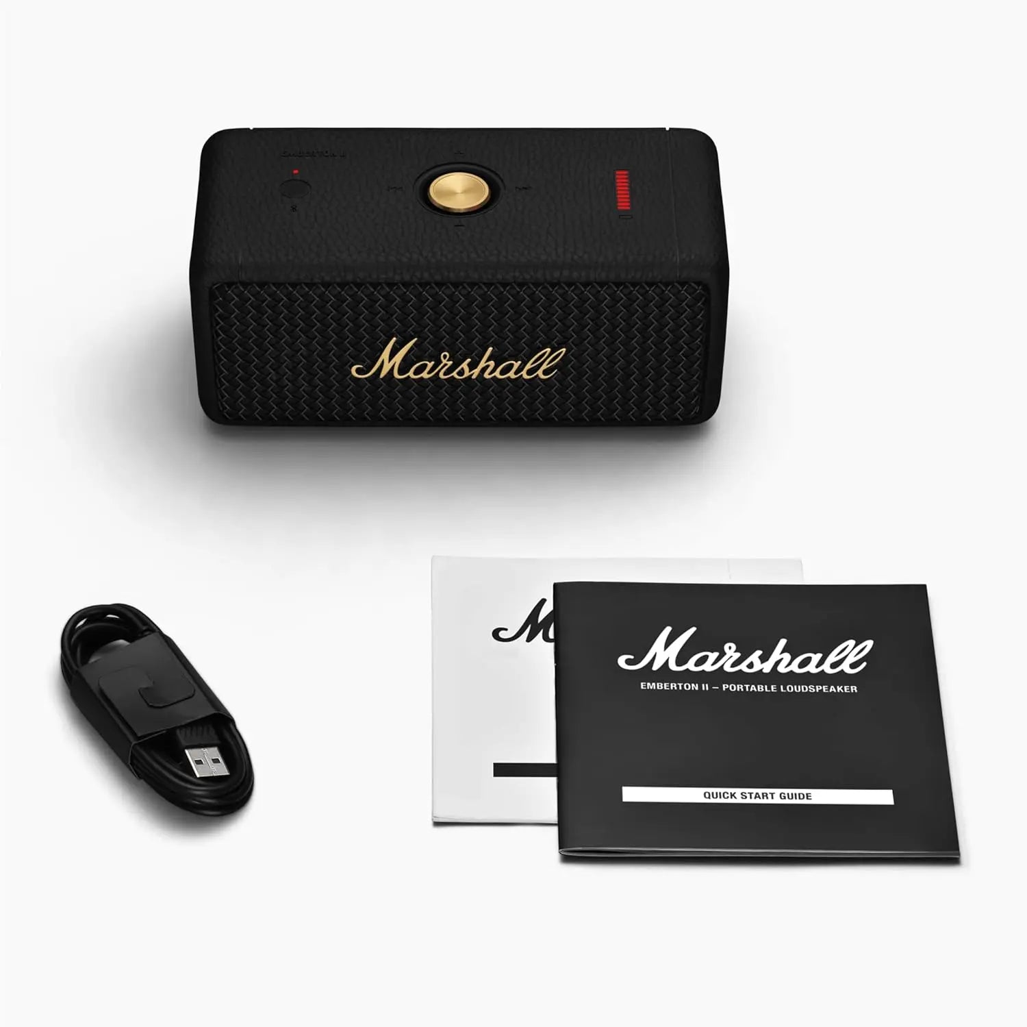 Marshall Emberton II 20 W Wireless Bluetooth Portable Outdoor Speaker Black & Brass