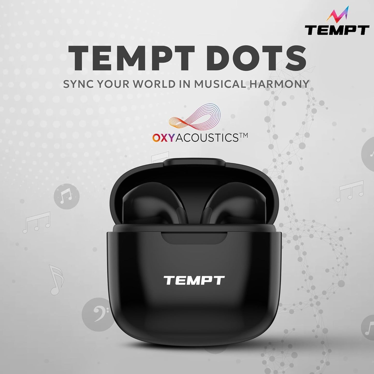 Tempt Dots True Wireless Earbuds with 13mm Drivers