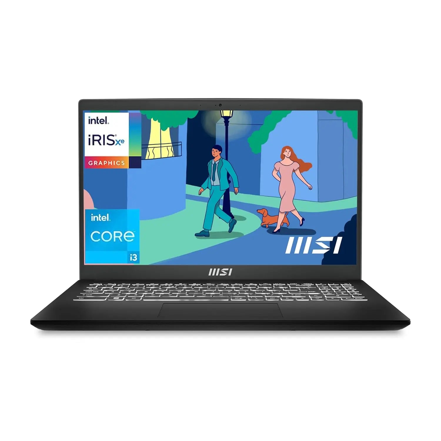 MSI Modern 15 Laptop B12MO-1008IN 12th Gen Intel Core i3 Processor/8GB RAM/512GB SSD/Win11/Microsoft Office 2021/Intel Iris Xe Graphics/Screen Inch 15.6/Classic Black