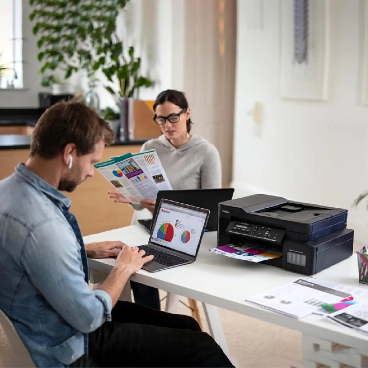 Brother DCP-T820DW Ink Tank Printer - Auto Duplex Printing, Print, Scan, Copy, ADF, WiFi/LAN/USB