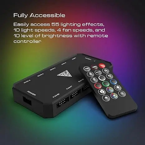 Gamdias CHIONE P2-360R AIO Liquid Cooler with Triple 120mm RGB Silent Fan and Remote Controller