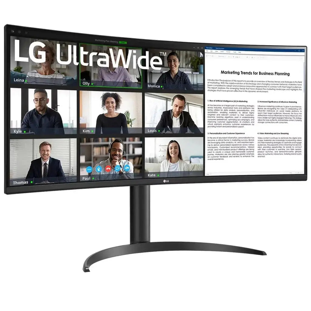 LG UltraWide 34WR55QC-B 34" WQHD Curved VA Monitor – 100Hz HDR10 USB-C 65W AMD FreeSync My Store