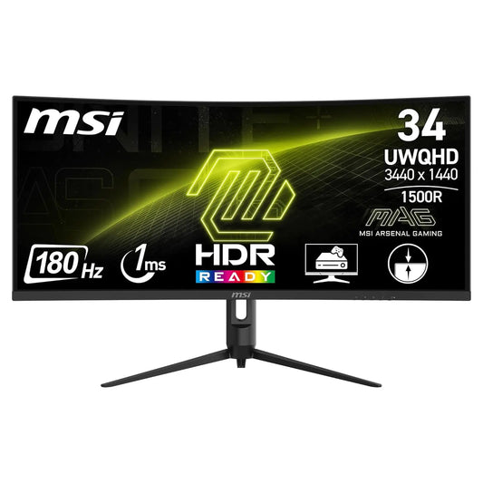 MSI MAG 342CQR E2 34" 2K UWQHD 180Hz 1ms Curved Gaming Monitor My Store