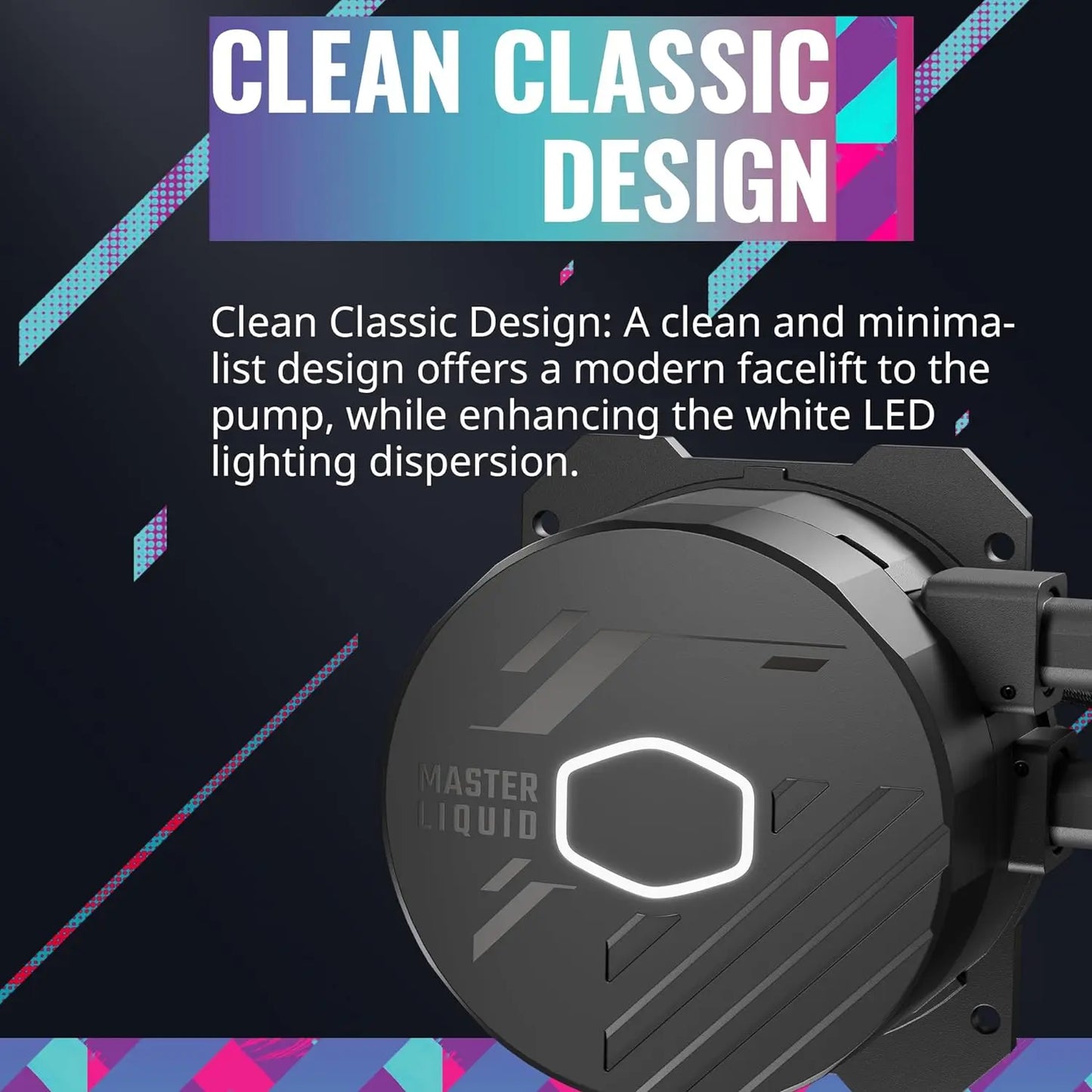 Cooler Master MasterLiquid 120L Core 120mm PWM AIO CPU Liquid Cooler - Black