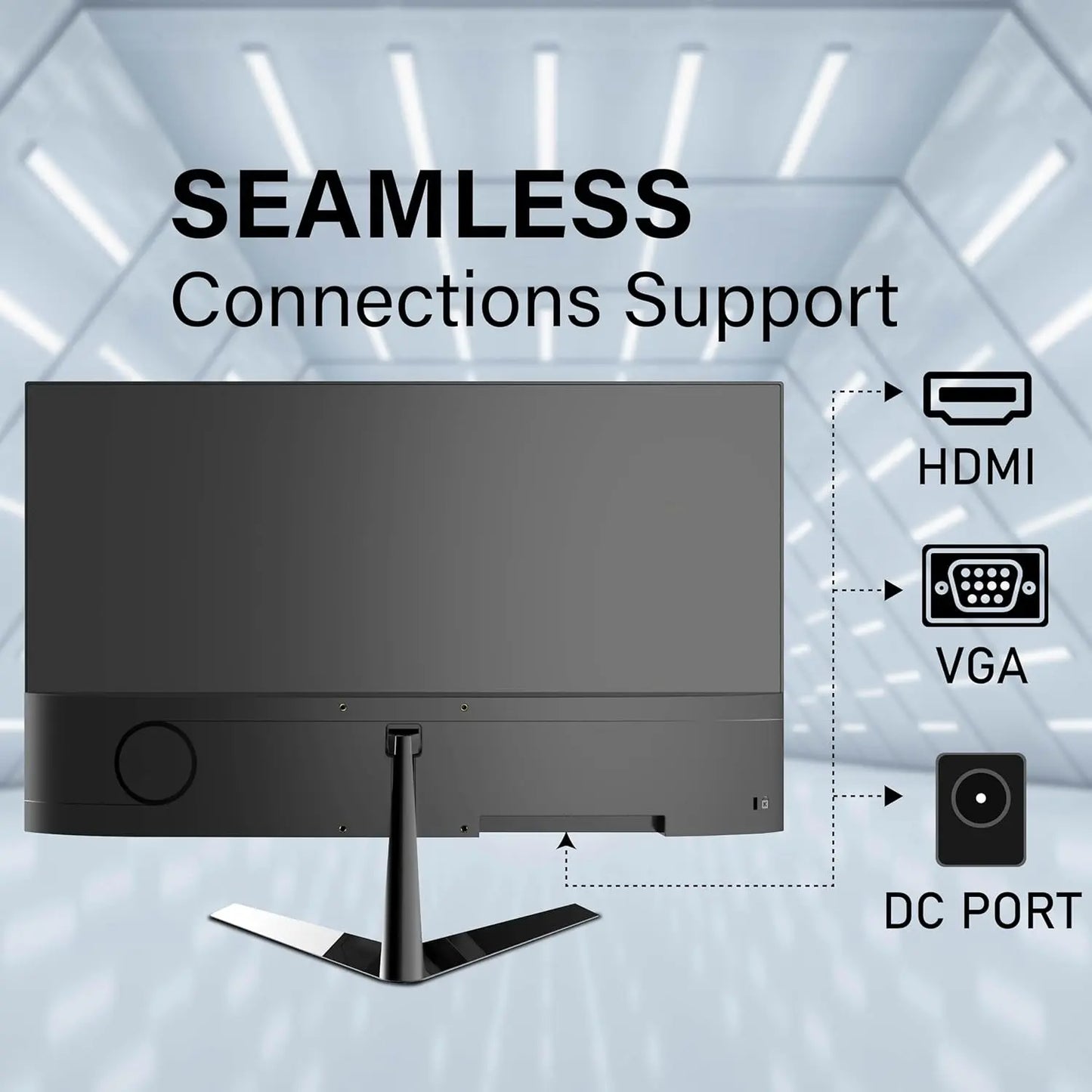 GEONIX 24 Inch IPS Panel 1920x1080 Full HD Frameless Display Monitor My Store