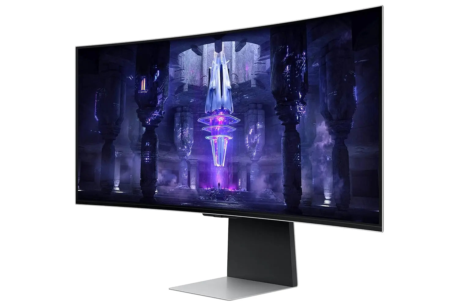 Samsung Odyssey BG850SW 34" 175Hz 1440p WQHD OLED Panel USB-C Curved Ultrawide Gaming Monitor with Speakers- Silver My Store