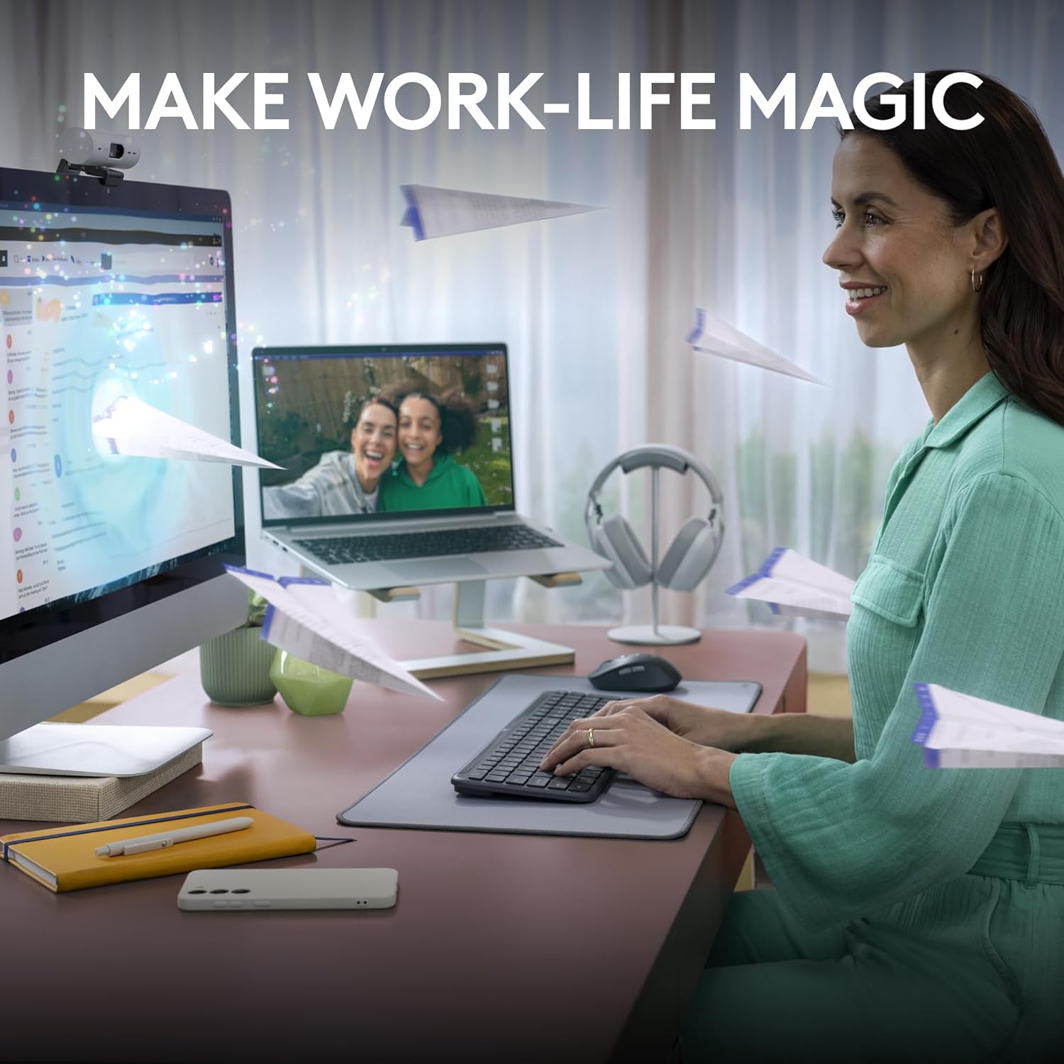 Logitech Signature Slim K950 Wireless Bluetooth Keyboard Multi-OS, Windows, Mac, Chrome  Graphite